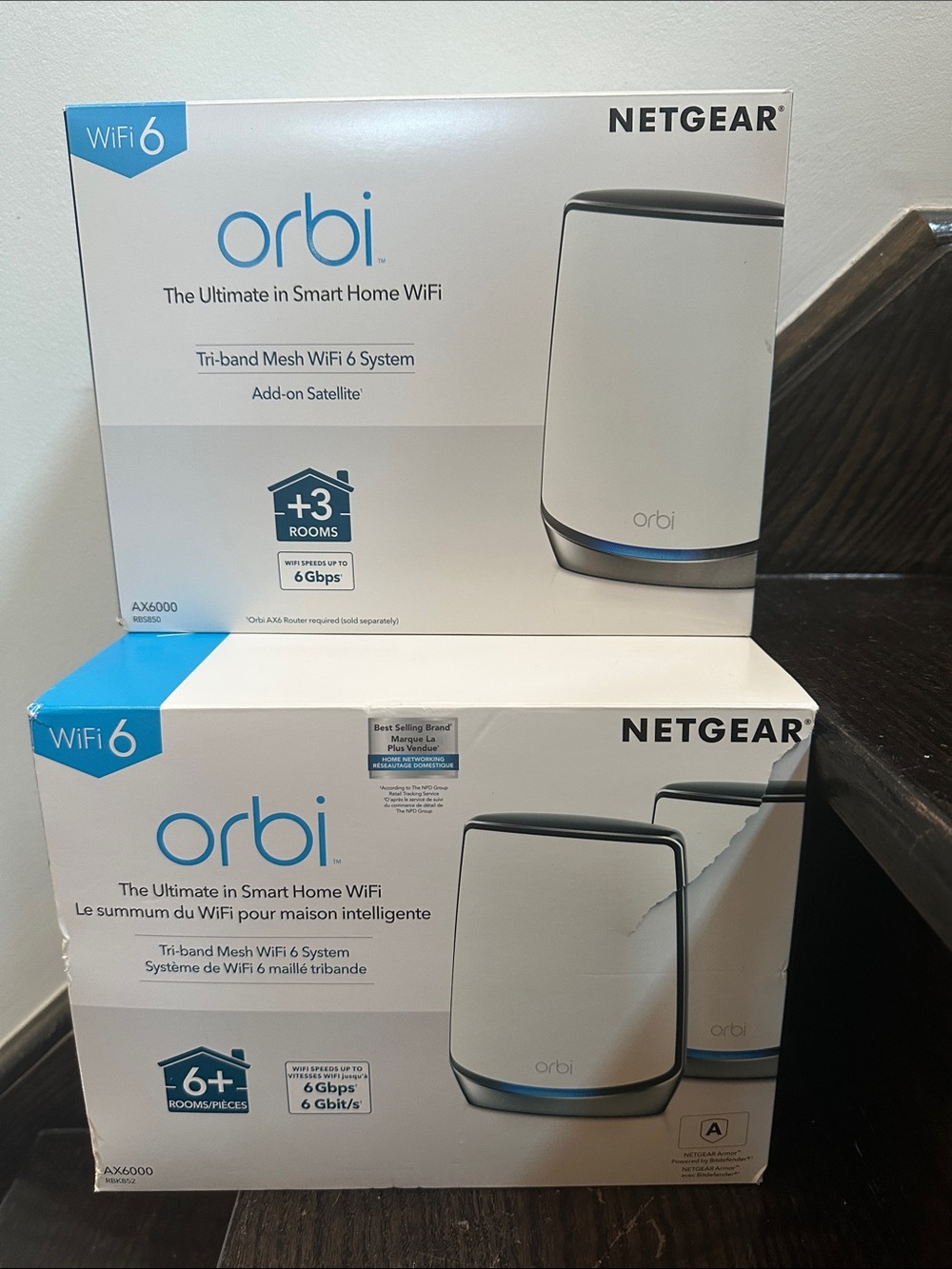 NETGEAR orbi Tri‑Band Mesh WiFi System - White with Grey Accents